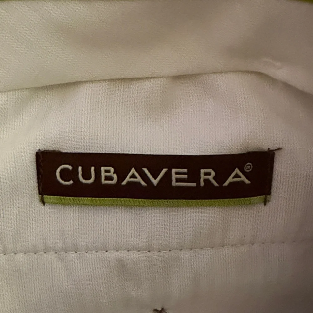 Cubavera Men's Light Beige Linen-Blend Pleated Chinos
